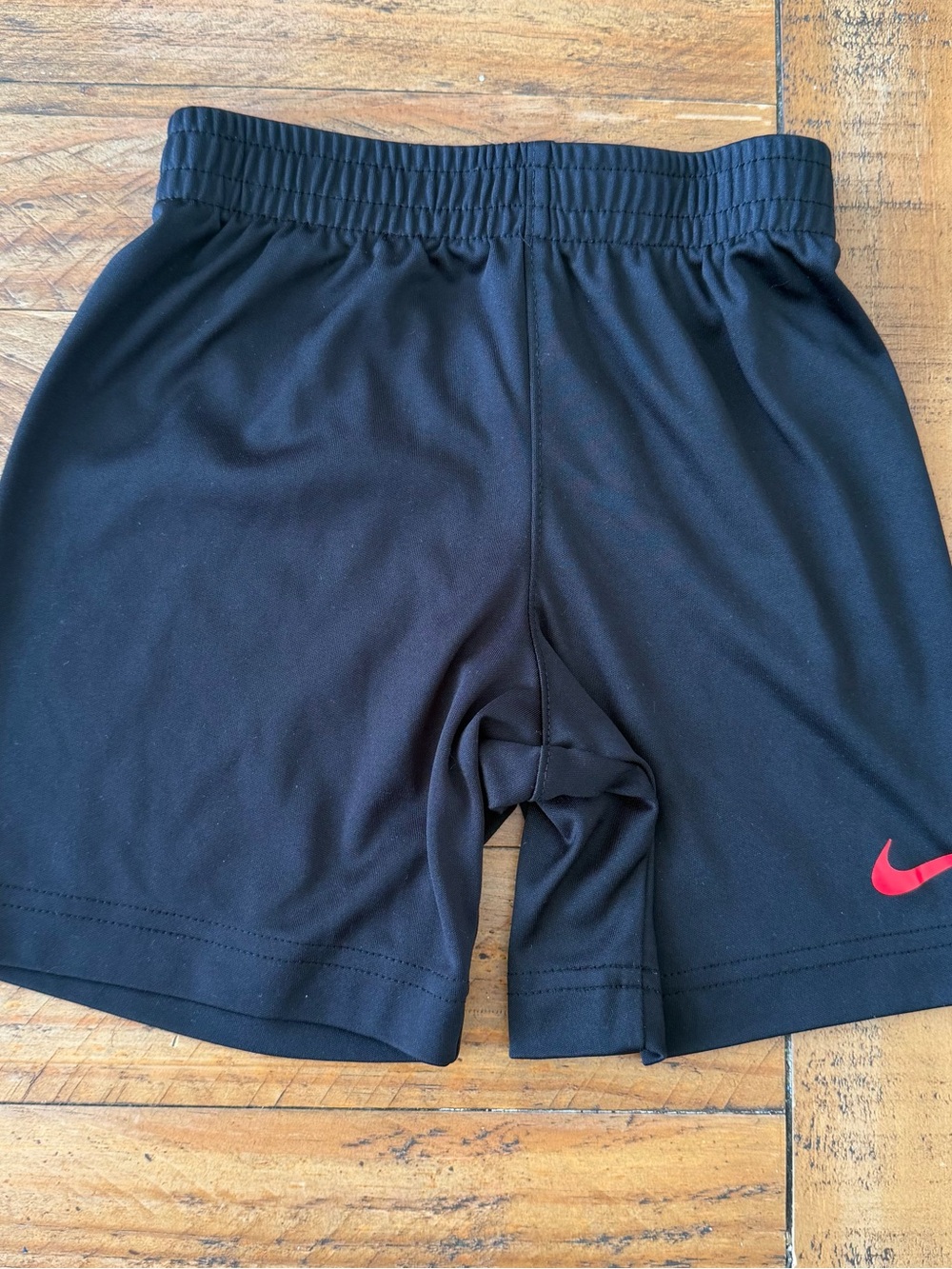 Nike Black Shorts with Pink Swoosh - Kids
